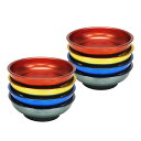 KIKAIYA マグネットトレイ マグネットトレー 4color×2セット 8pcs 強力 プラスチック 軽量 丸型 小物 部品 収納 整理 SET-MT-6