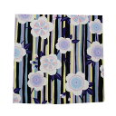 【選べる3点1155円】【モダン柄】シャンタン小風呂敷(日本製)50cm×50cm/綿100%(尺三巾)黒・紫・青・黄色系ストライプに桜柄【メール便OK】key...