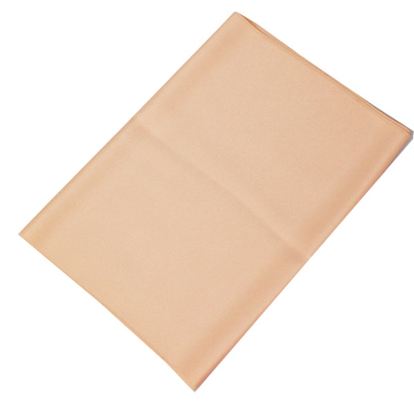 （日本製）正絹着物地はぎれ／ベージュ色系1mカット【メール便OK】key-09