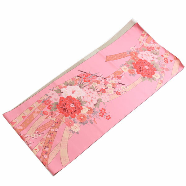 (日本製）ドンス織はぎれピンク色系約175cm×約36.5cm【メール便OK】key-09