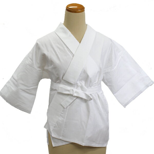 「在庫限り・数量限定」 ＜業務用＞バチ衿夏用半襦袢【絽】半衿付き、背紐付き えもん抜き付き（日本製）身頃：綿100％白色系 M・Lサイズ【メール便OK】key-04(2310)