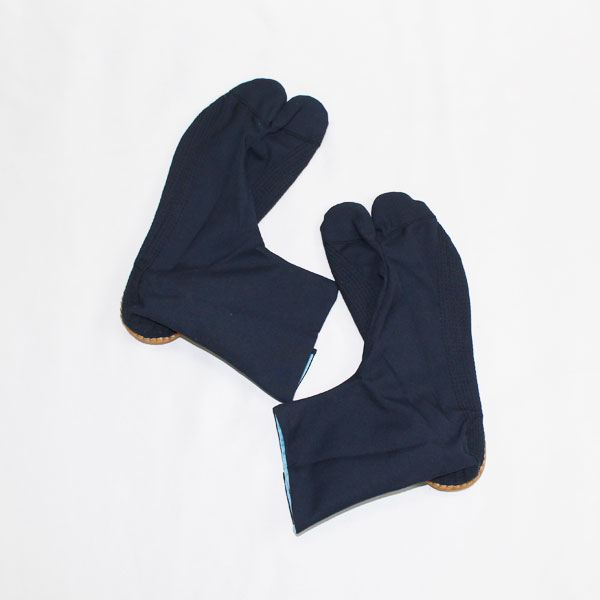 【定番】きねや無敵地下足袋（紺サージ）地下足袋、コハゼ7枚、手縫い底紺色系(ゴム底付)／23.0cm～29.0cmレディース・メンズ≪お取寄せOK≫【メール便OK】key-13key-04(2310)