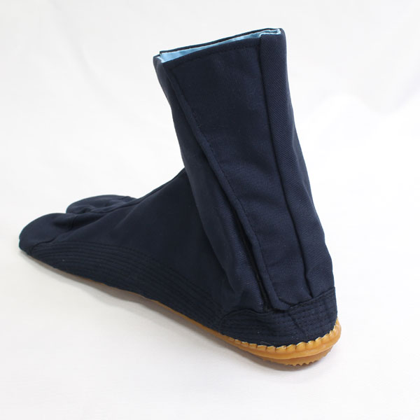 【定番】きねや無敵地下足袋（紺サージ）地下足袋、コハゼ7枚、手縫い底紺色系(ゴム底付)／23.0cm～29.0cmレディース・メンズ≪お取寄せOK≫【メール便OK】key-13key-04(2310)