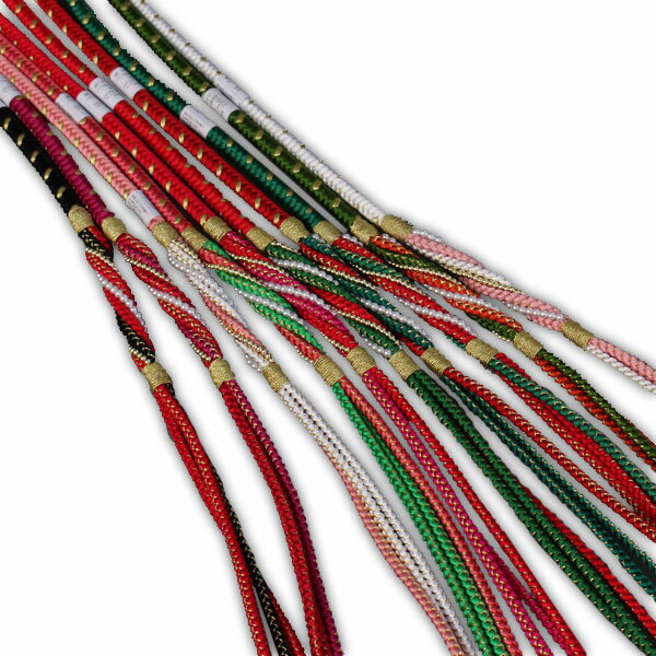 正絹★飾り付★振袖用帯締め【宅配便推奨／メール便OK】key-02