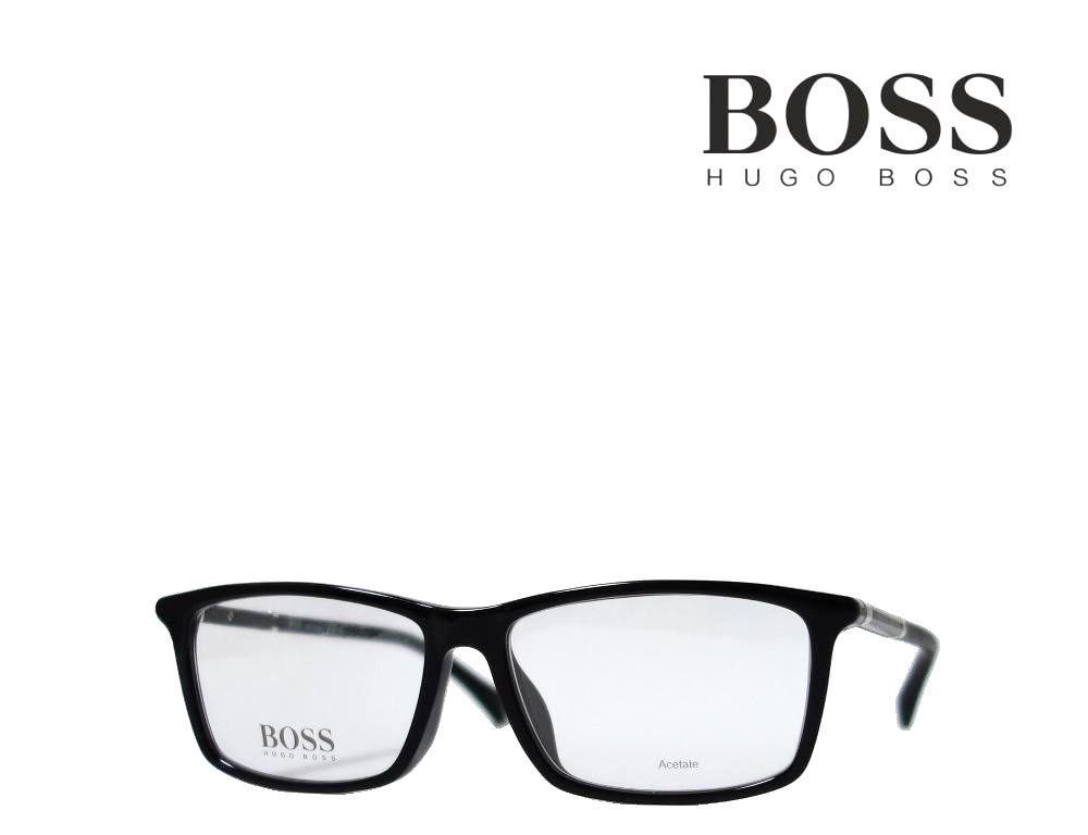 【HUGO BOSS】　ヒューゴ ボス　メガネフレーム　 BOSS 1105/F　807　ブラック　アジアンフィツト　国内正規品 《数量限定特価品》 1