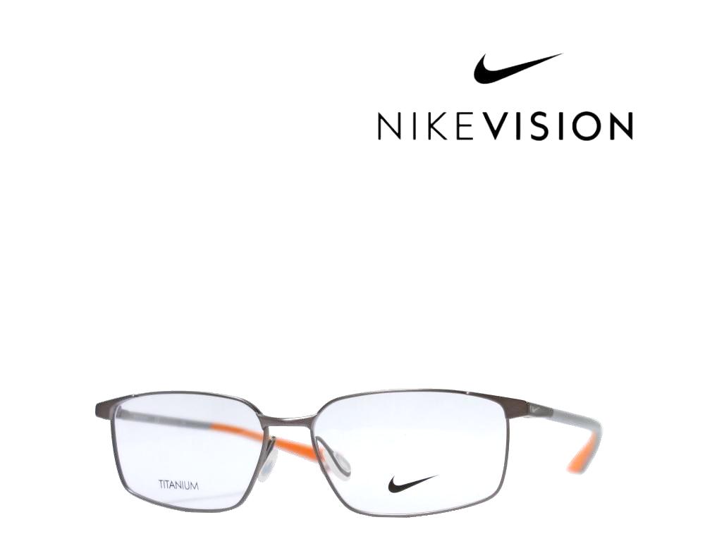 【NIKE VISION】 ナイキ メガネフレーム 6076AF 063 マットグレー TITANIUM製 国内正規品