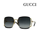 【GUCCI】グッチ サングラス GG0593SK 004 ブラック・ゴールド 国内正規品(4)