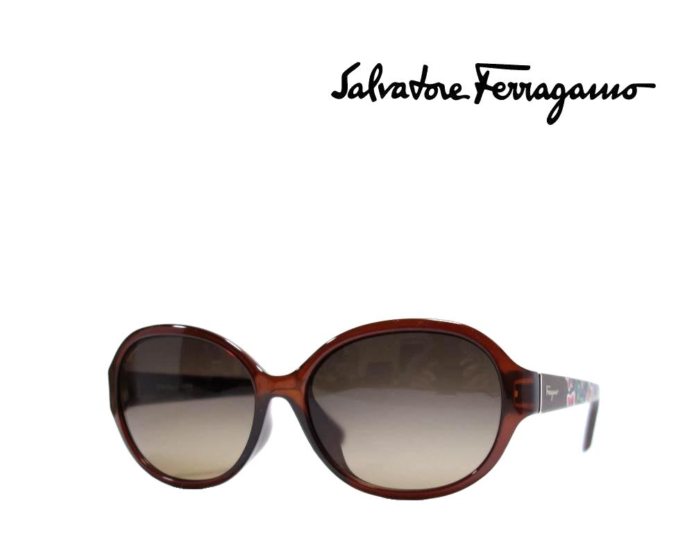 【Salvatore Ferragamo】サルヴァトーレ フェラガモ　サングラス SF6918A 210　 ブラウン 　アジアンフィット　国内正規品
