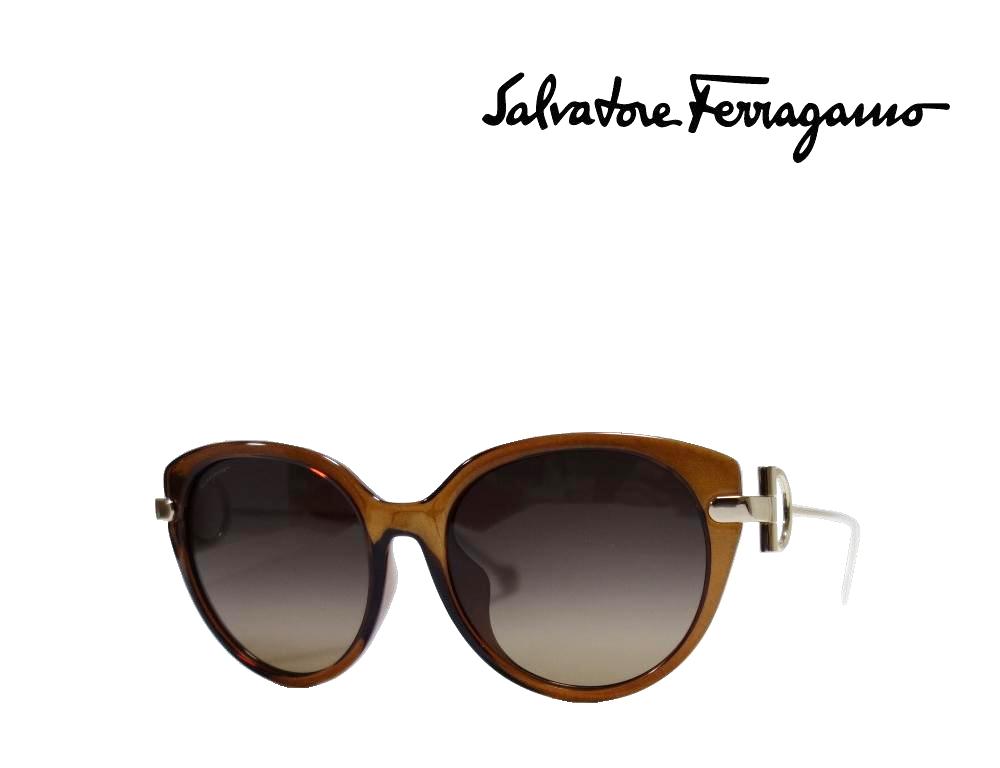 【Salvatore Ferragamo】　サルヴァトーレ フェラガモ　サングラス SF919SA 210　 ブラウン 　国内正規品