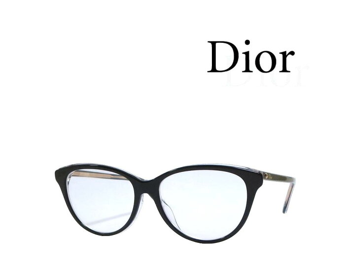 【Dior】 ディオール メガネフレーム MONTAIGNE17F　　G99 ブラック　アジアンフィット　国内正規品