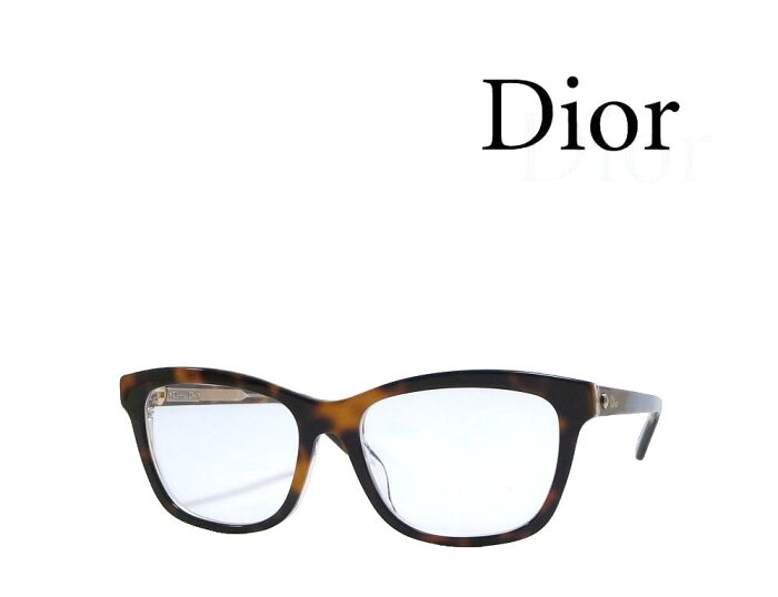 【Dior】 ディオール メガネフレーム MONTAIGNE19F　　G9Q ハバナ　アジアンフィット　国内正規品