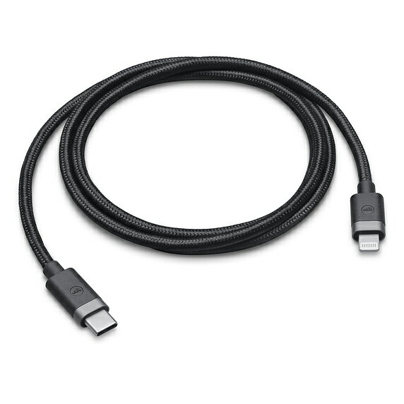 mophie Apple 認証品 Lightning - Type-C USB-C-ライトニングケーブル 1m ケーブル 充電 通信 高耐久 高速充電 急速充電 iPhone iPad ナイロンメッシュ Mfi ブラック USBC-LTG-1M-BLK