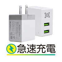 acアダプター usb 充電器 2ポート PSE認証 PSE取得 コンセント 折り畳み式 プラグ 急速充電 軽量 同時充電 iPhone Android モバイルバッテリー スマートフォン タブレット iPad スマホ デジカメ 携帯ゲーム ipod 電子書籍 最大出力2.4A HANATORA