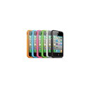 【Apple純正】 iPhone4 バンパーケース 6色(ブラック ホワイト グリーン ピンク ブルー オレンジ)メール便 送料無料