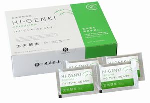 リニューアルパッケージ 玄米酵素 ハイ・ゲンキ スピルリナ（顆粒） 315g（3.5g×90袋）のサムネイル