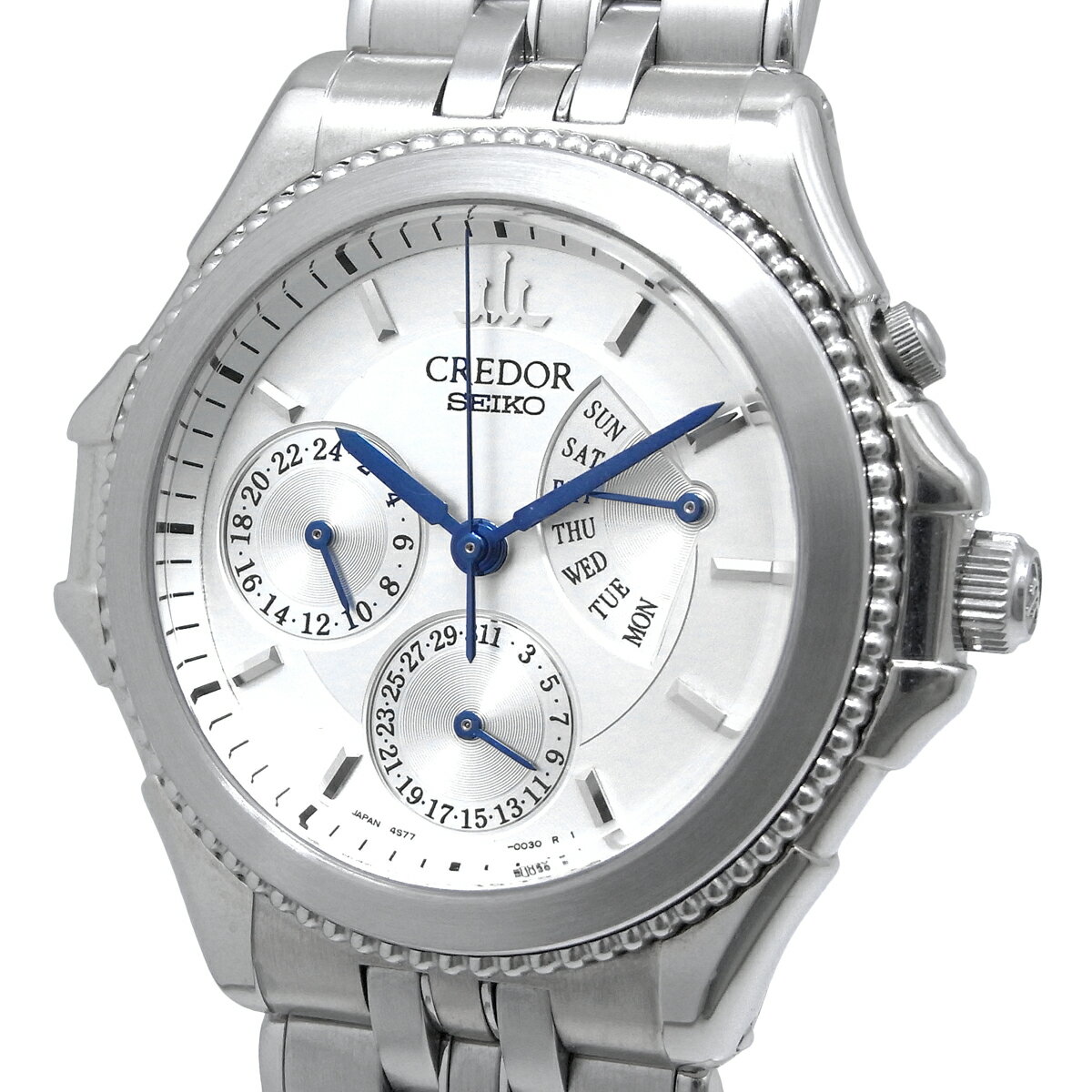 《メンズ》【中古】セイコー クレドール パシフィーク デイデイト GCBG997 4S77-0A20 自動巻き オートマ シルバー文字盤 レトログラード SEIKO CREDORのサムネイル