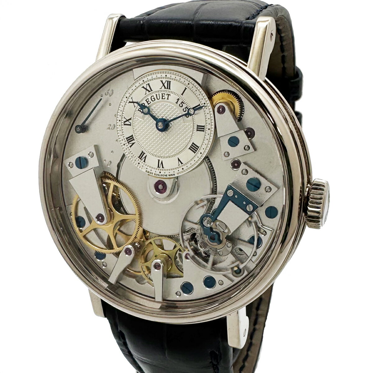 《メンズ》【中古】ブレゲ トラディション 7037BB11 自動巻き オートマ メンズ K18WG 18K 750 BREGUET 7037 K18ホワイトゴールド レトログラード