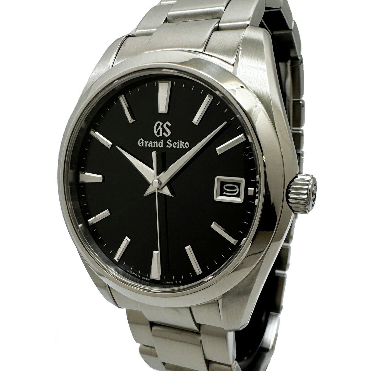 《メンズ》【中古】セイコー グランドセイコー デイト メンズ クォーツ QZ SBGV223 9F82-0AF0 黒文字盤 SEIKO GS