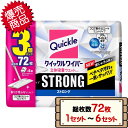 コストコ 花王 クイックルワイパー 立体吸着ウエットシート ストロング 香りが残らないタイプ 総枚数72枚 【costco Quickle Wiper 24枚×3袋 1セット 2セット 3セット 4セット 6セット】【送料無料エリアあり 配送不可：北海道】