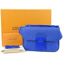 ルイ・ヴィトン 美品 Sロック スリングバッグ ブルートリヨンレザー メンズ ボディバッグ ショルダー M58486 LOUIS VUITTON【中古】【RCP...