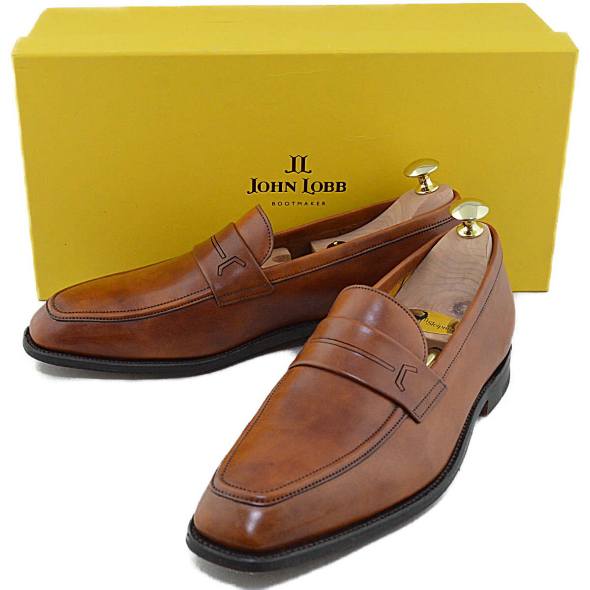 ◆ジョンロブ◆メンズ ローファー キプリング 美しいミュージアムカーフ ラスト4596 JOHN LOBB KIPLING【中古】【RCP】