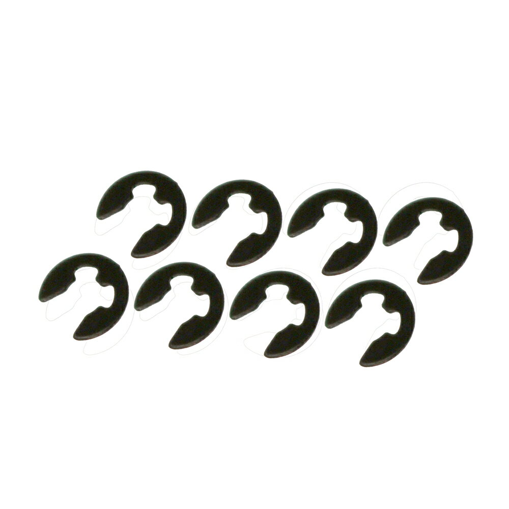 送料無料 イーグル (S10) Eリング [BK] 2.5mm (8pcs) #039-BK