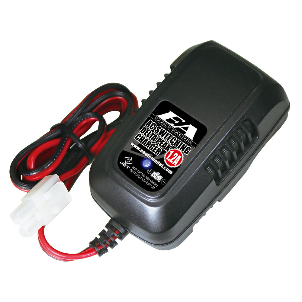 ACアダプター型スイッチング式のオートカット機能付急速充電器です。 コストパフォーマンスに優れ使い方も簡単!ビギナーの方にも簡単に使用いただけます。 入力電源:AC100-240V 充電電流:1.2A 対応バッテリー:Ni-MH/Ni-Cd 対応セル数:4-8セル(4.8-9.6V) ブルーLED付 タミヤ型7.2コネクター付サイズ 85X47.5X57mm メーカー希望小売価格はメーカーサイトに基づいて掲載しています 詳細はメーカーにお問い合わせください。 店頭・他ネット販売もしておりますので、万が一売り切れの場合は、お取り寄せ後の発送となりますが、 メーカー在庫欠品の場合は誠に恐れ入りますが、キャンセルとさせて頂きますのでご容赦くださいますようお願い申し上げます。 月曜日は定休日の為、メールの受発信・発送等はお休みを頂きます。