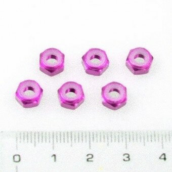 【送料無料】イーグル 軽量アルミ ナイロン4mmナット 6個[PI] #2318-PI