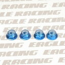 【送料無料】イーグル 軽量アルミ ナイロン5mmナット(フランジ付)4個 #2600-LBL