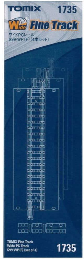 TOMIX ワイドPCレールS99-WP(F)(4本セット) #1735