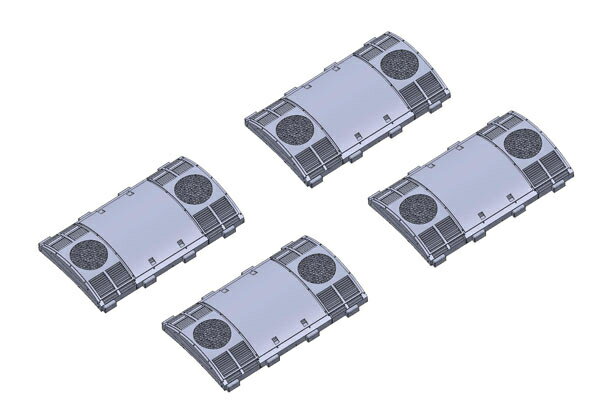 送料無料 TOMIX AU75G形クーラー（III）（4個入）#PC6065