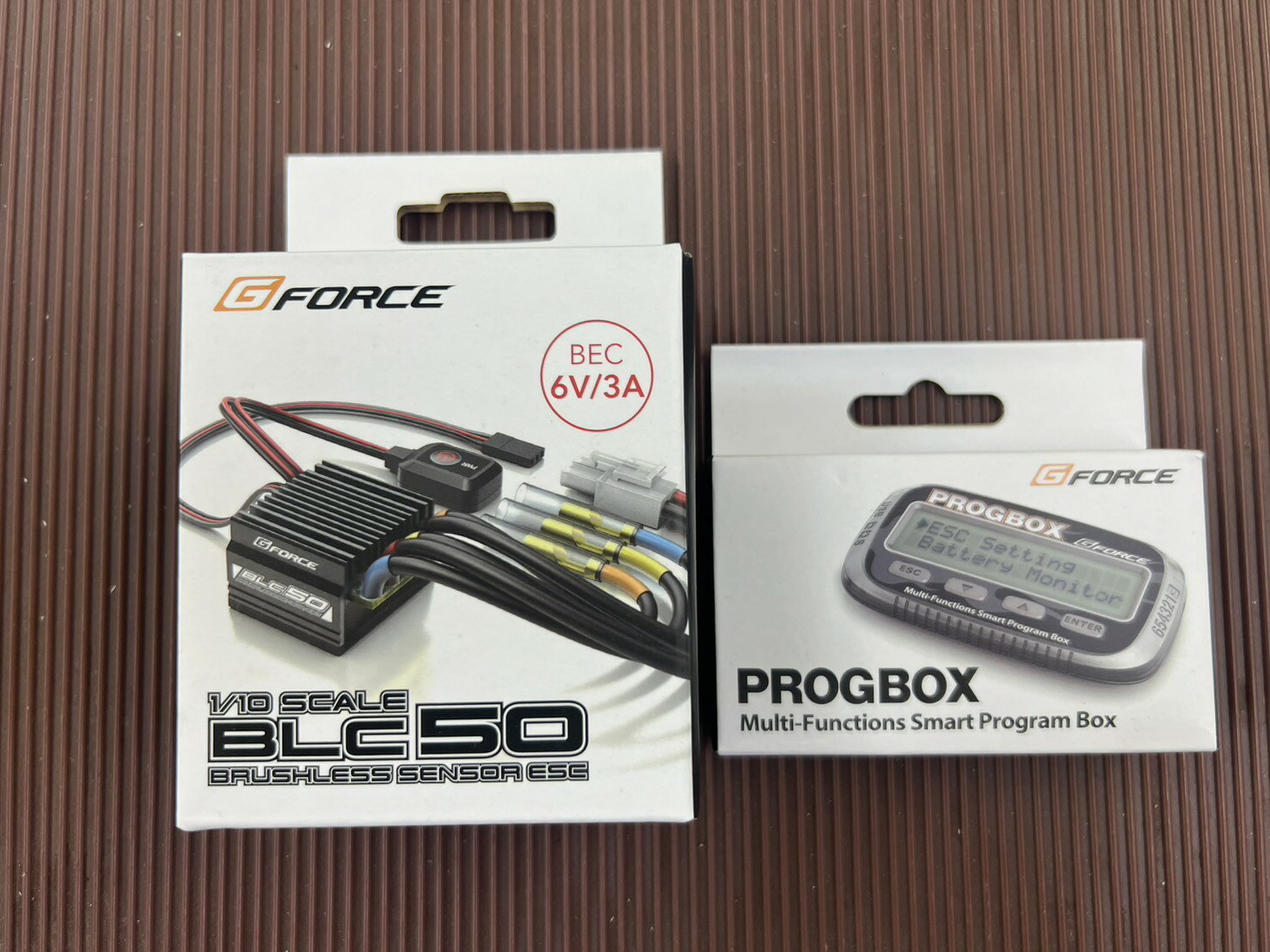 GFORCE(ジーフォース) BLC50 ブラシレス ESC PROGBOXセット G0017_G0345