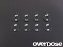 送料無料 OVERDOSE ホイルスペーサーセット(ブラック/0.5mm・1.0mm/各4個) #OD1438