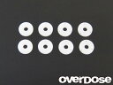 【送料無料】OVERDOSE フッ素樹脂削り出しショックピストンセット (For DRB, DIB/φ0.6x3,φ0.7x3,φ0.8x3,ブランク #OD1243b