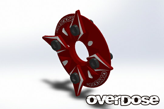 【送料無料】OVERDOSE 1カウンタープレート((レッド)#OD3852 その1