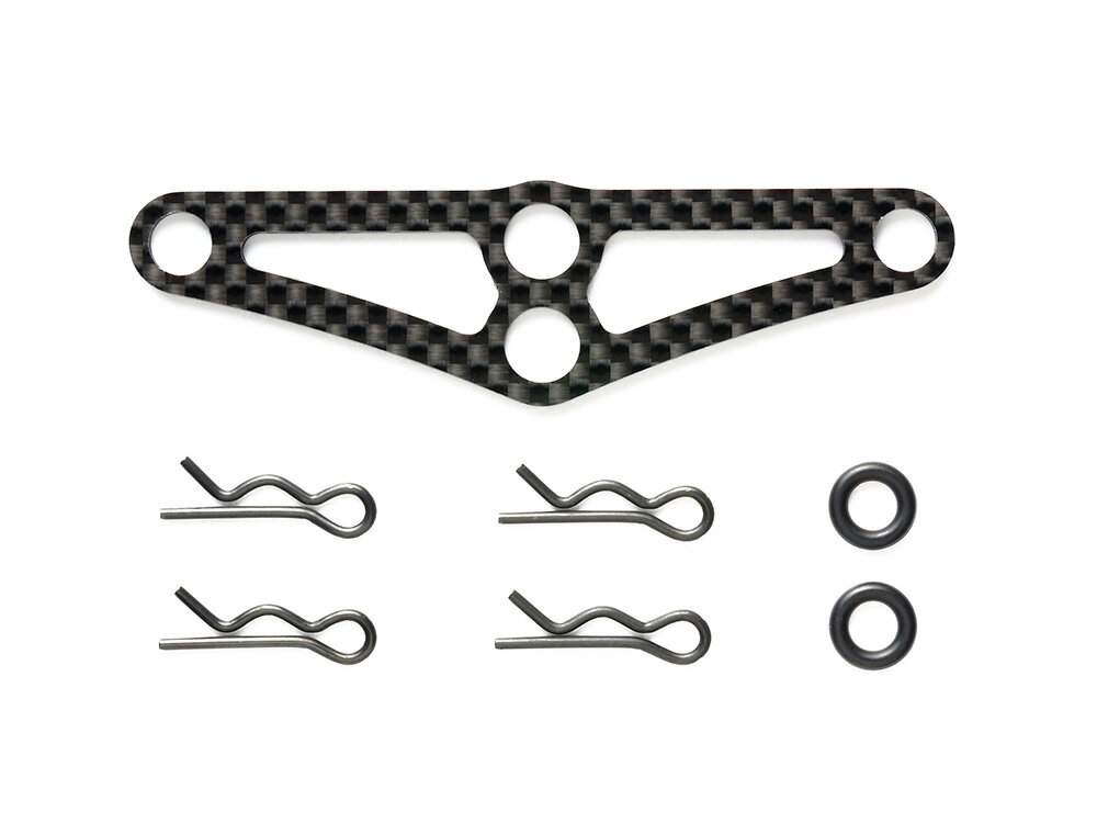 送料無料 タミヤ OP.1782ツーリングカー用カーボンボディマウントメンバー（フロント）#54782