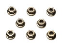 【送料無料】タミヤ 4mmセレーションホイールナット (ブラック・8個) #42282