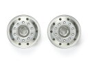 【送料無料】タミヤ TROP.17 マットクロームフロントホイール(22mm幅タイヤ用、ヨーロッパ) #56517