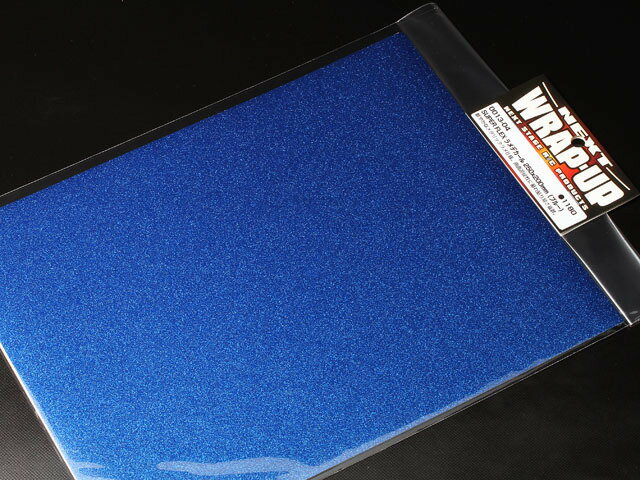 【送料無料】 WRAP-UP SUPER FLEXラメデカール 250x200mm(ブルー) #0013-04
