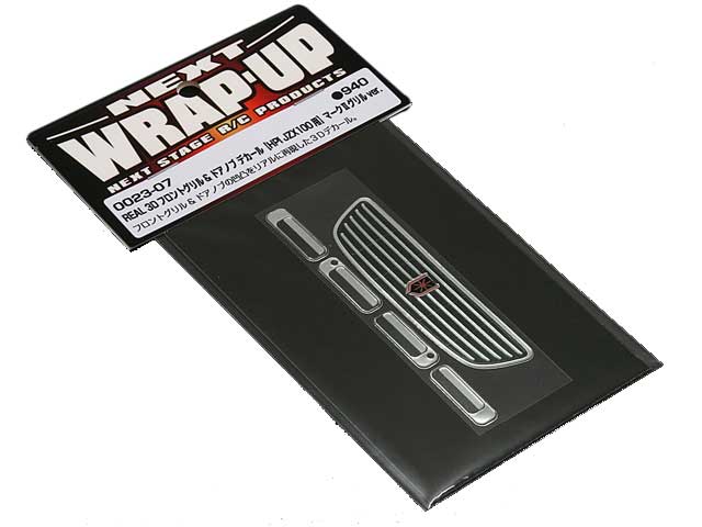 【送料無料】 WRAP-UP REAL 3Dフロントグリル ドアノブ デカール【HPI JZX100用】マークII グリルver. 0023-07