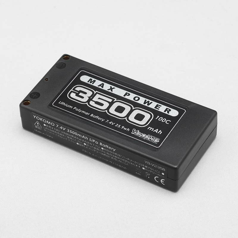 ヨコモLi-po 3500mAh/7.4V ショートサイズバッテリー YB-V235BB