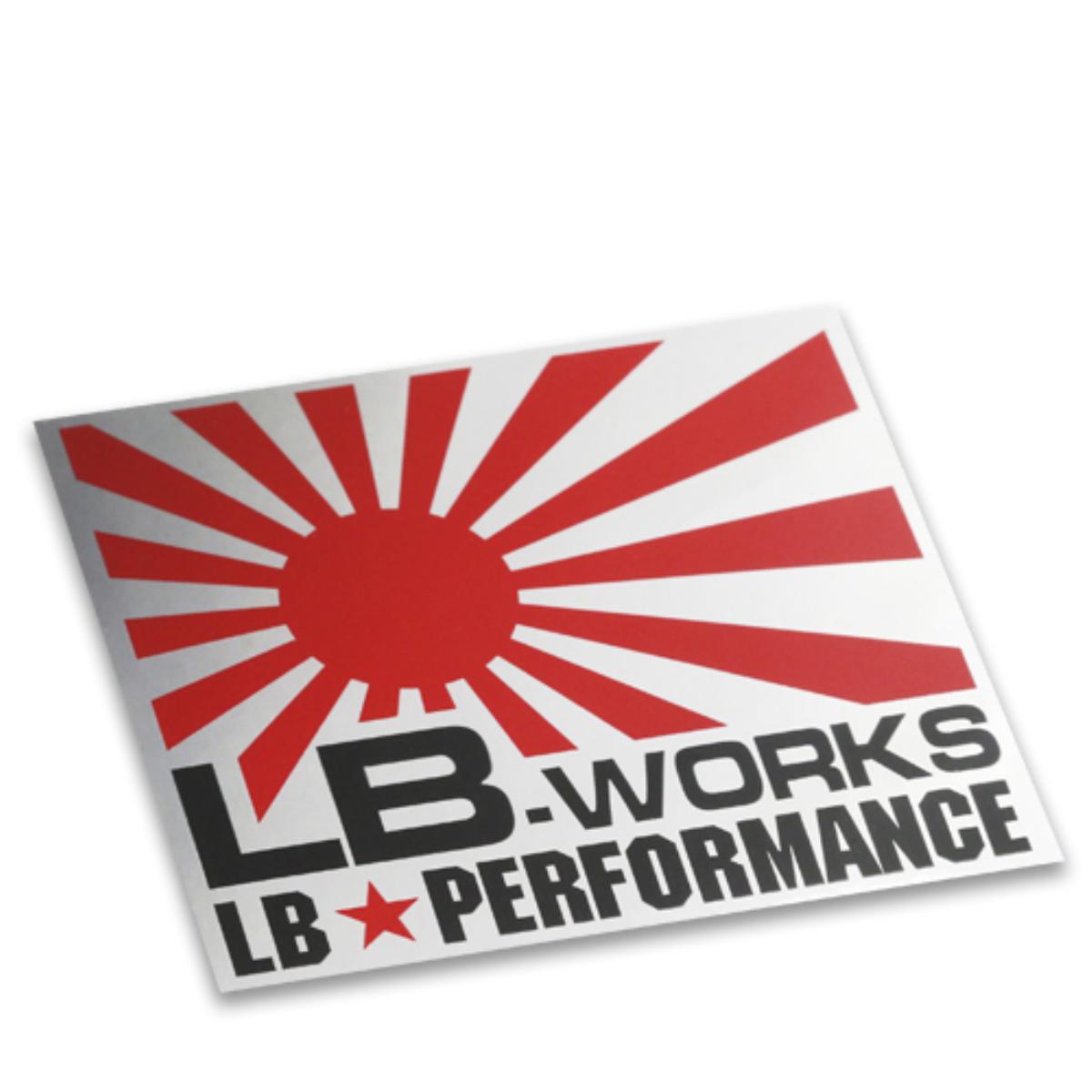 LB-WORKS small Red/Silver ステッカー 品番ST9-RS