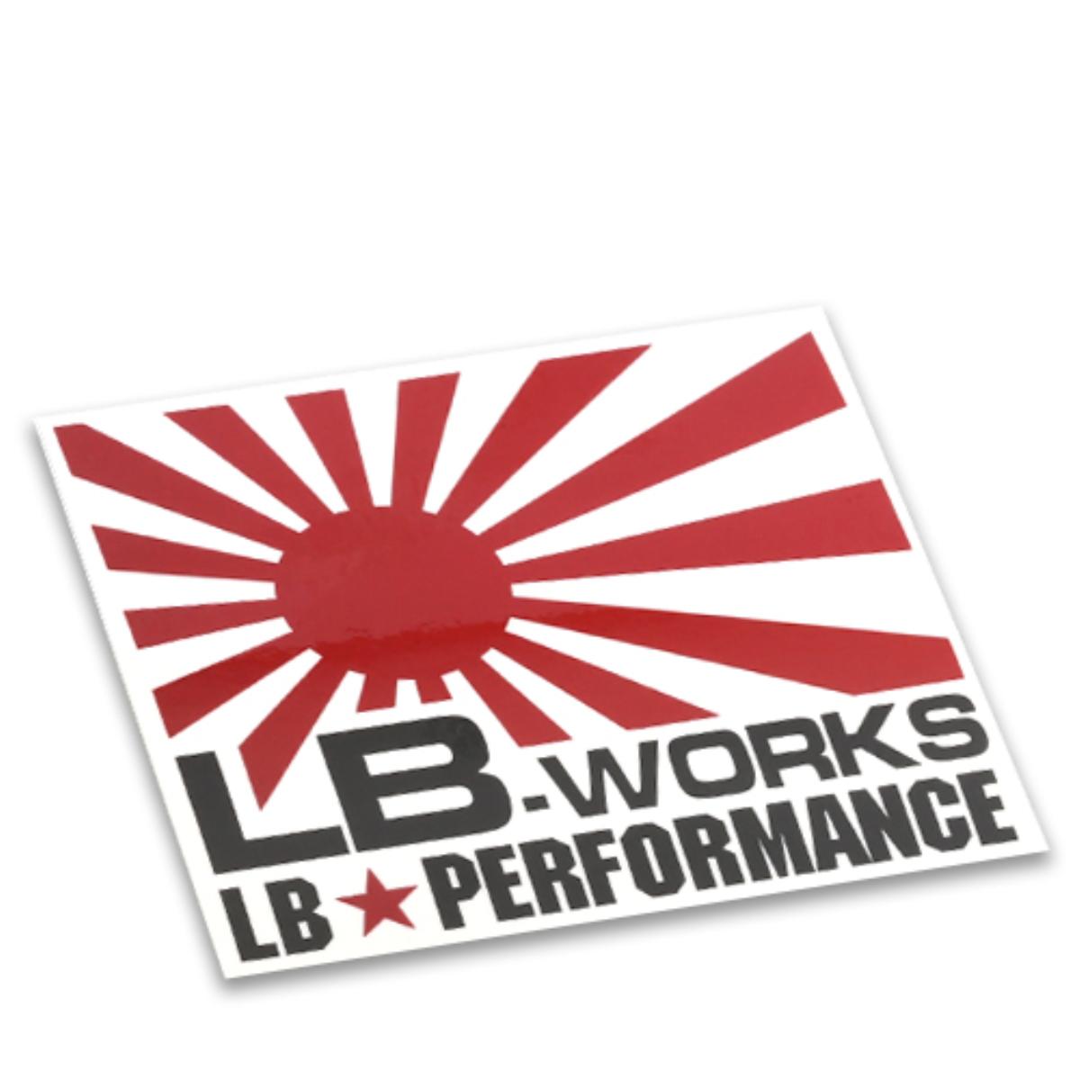 LB-WORKS small Red/White ステッカー 品番ST9-RW