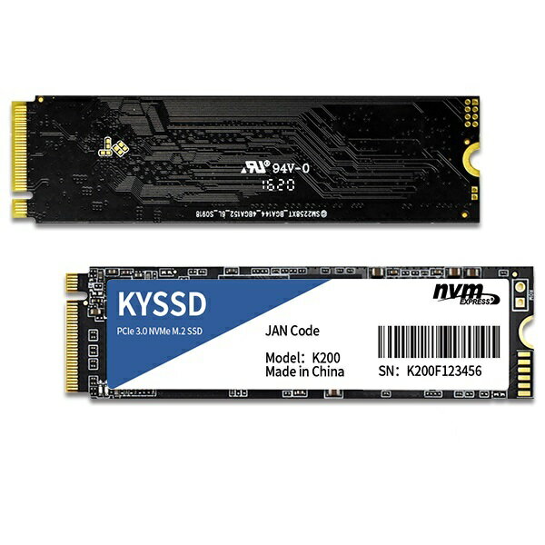 送料無料 新品KYSSD K200 内蔵SSD 256GB PCIe3.0 NVMe M.2 2280 5年保証