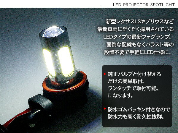 【6ヶ月保証】 ヴォクシー80系 ノア80系 LED フォグランプ 7.5W H8/H11/H16 LEDフォグバルブ フォグライト 車検対応 LEDライト MH55S/MH35S/MH34S カスタム 電装パーツ