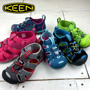 キッズ キーン アウトドアサンダル 【KEEN】SEACAMP2 CNX シーキャンプ2 シーエヌエックス キャンプ カジュアル リトルキッズ チルドレン