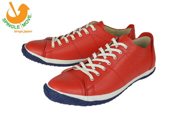 スピングルムーヴ Spingle Move×kobe foot club SPM-062 RED 当店別注アイテム! レザースニーカー 大人 おしゃれ 日本製 デート スピングル ムーブ スニーカー