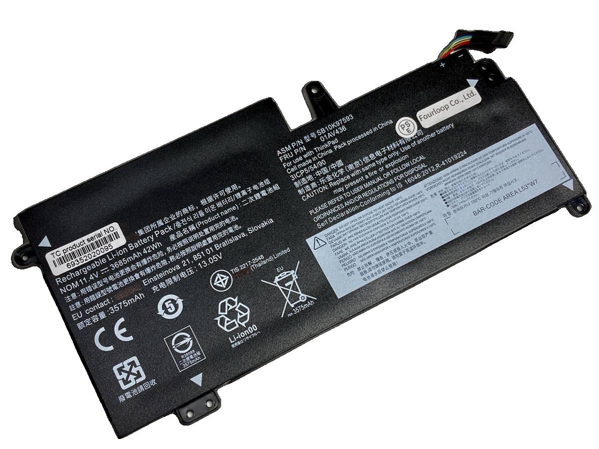 【純正】Thinkpad 13 20j2s0e000 11.4V 42Wh lenovo ノート PC ノートパソコン 純正 交換バッテリー