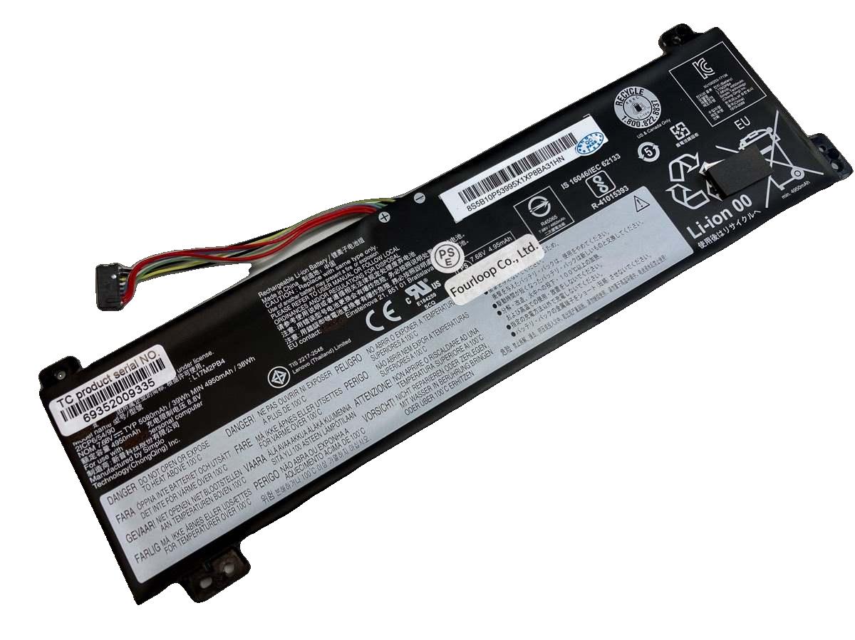 純正品｜安全・安心のノートPC用バッテリー ■ 商品仕様 商品名5b10r33563 7.5V 30Wh lenovo ノート PC パソコン 純正 バッテリー 電池 電圧7.5V 容量4000mAh (30Wh) タイプリチウムイオン 対応機種Lenovo 5b10r33563 色黒 種別純正品 保証期間3ヶ月保証 届出事業者名株式会社フォーループ PSマークの種類丸型PSE ■ 純正バッテリーを選ぶ理由 長寿命 — 高品質セルを使用しているため、サイクル寿命が長く、長期安定使用が可能 高い適合性 — 互換性トラブルがほとんどなく、安心して使用できる 優れた安全性 — 発火・膨張などのリスクが低く、安全に使い続けられる ■ 配送について 配送：佐川急便（全品送料無料）発送：こちらの商品は海外から取り寄せるため、入荷までに2〜3週間前後かかります。 ■ ご注文前にご確認ください 会社概要、お買い物ガイドは事前了解事項となりますので、ご注文前に必ずお読みください。 適合にご不安がある場合は、当店にてお調べいたしますので、ぜひお気軽にお問い合わせください。 お使いのバッテリーの型番が確認できる画像を添付いただけますと、確実なご案内が可能です。 お問い合わせはこちら