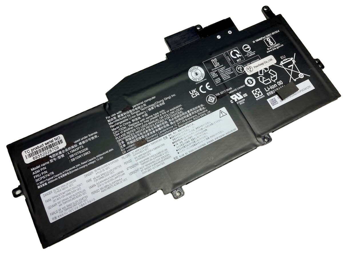 【純正】Thinkpad x1 nano gen 1-20uq0018au 11.58V 48.2Wh lenovo ノート PC ノートパソコン 純正 交換バッテリー